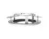 Staffa incasso soffitto dome fissa serie 323