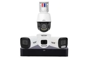 Kit demo Uniview NVR 8CH PoE + 4 cam miste