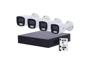 Kit PoE 4 Bullet 4MP + NVR 8CH + HDD 1TB